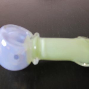 best green purple glass pipe